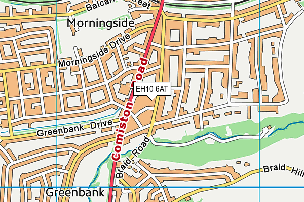 EH10 6AT map - OS VectorMap District (Ordnance Survey) EH10 6AT map - OS VectorMap District (Ordnance Survey)