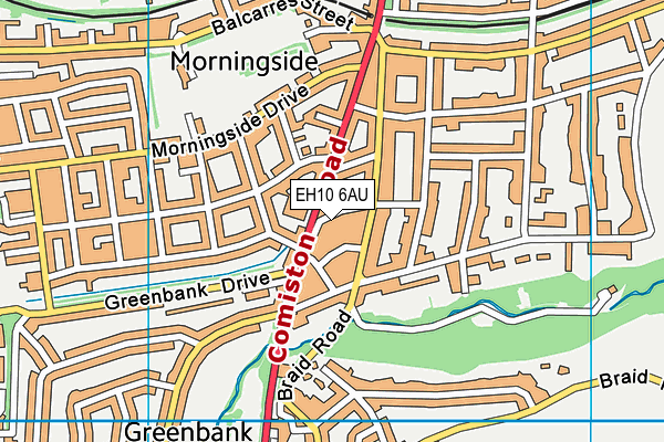 EH10 6AU map - OS VectorMap District (Ordnance Survey) EH10 6AU map - OS VectorMap District (Ordnance Survey)