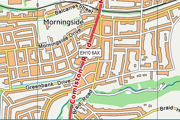 EH10 6AX map - OS VectorMap District (Ordnance Survey) EH10 6AX map - OS VectorMap District (Ordnance Survey)