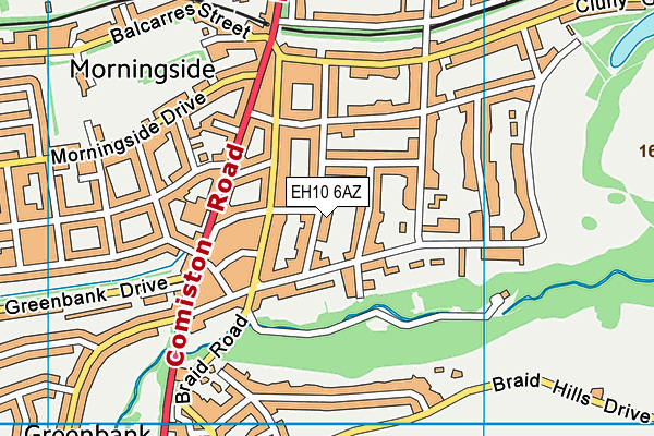EH10 6AZ map - OS VectorMap District (Ordnance Survey) EH10 6AZ map - OS VectorMap District (Ordnance Survey)