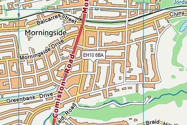 EH10 6BA map - OS VectorMap District (Ordnance Survey) EH10 6BA map - OS VectorMap District (Ordnance Survey)