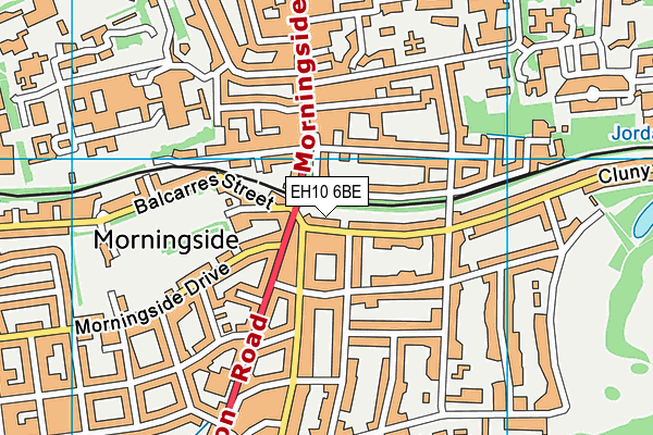 EH10 6BE map - OS VectorMap District (Ordnance Survey) EH10 6BE map - OS VectorMap District (Ordnance Survey)