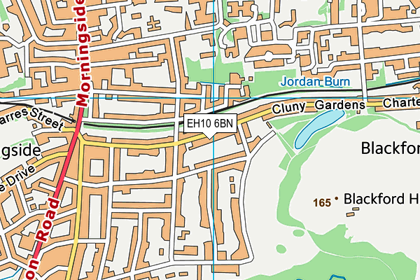 EH10 6BN map - OS VectorMap District (Ordnance Survey) EH10 6BN map - OS VectorMap District (Ordnance Survey)