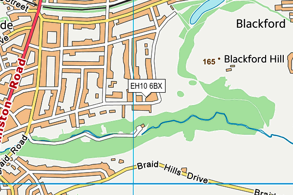 EH10 6BX map - OS VectorMap District (Ordnance Survey) EH10 6BX map - OS VectorMap District (Ordnance Survey)
