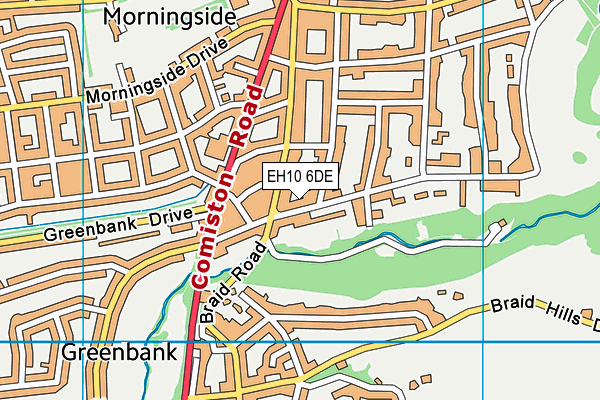 EH10 6DE map - OS VectorMap District (Ordnance Survey) EH10 6DE map - OS VectorMap District (Ordnance Survey)