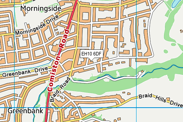 EH10 6DF map - OS VectorMap District (Ordnance Survey) EH10 6DF map - OS VectorMap District (Ordnance Survey)