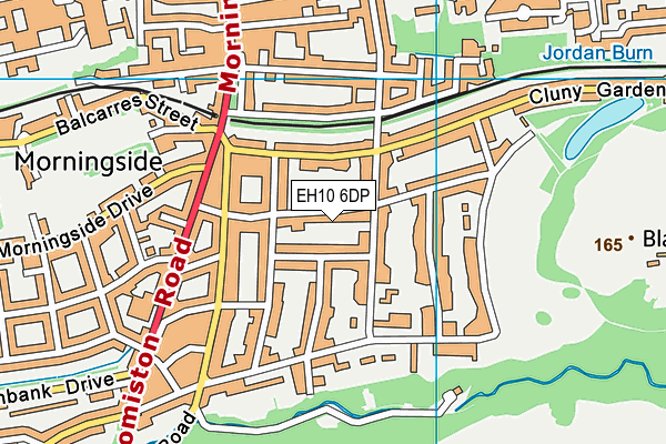 EH10 6DP map - OS VectorMap District (Ordnance Survey) EH10 6DP map - OS VectorMap District (Ordnance Survey)