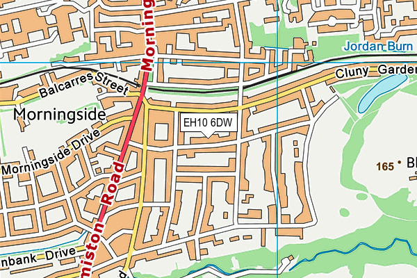 EH10 6DW map - OS VectorMap District (Ordnance Survey) EH10 6DW map - OS VectorMap District (Ordnance Survey)