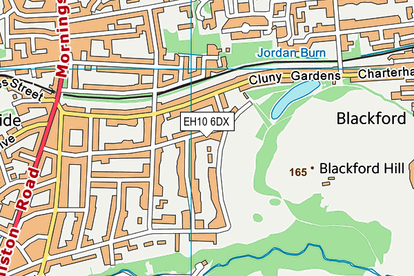 EH10 6DX map - OS VectorMap District (Ordnance Survey) EH10 6DX map - OS VectorMap District (Ordnance Survey)