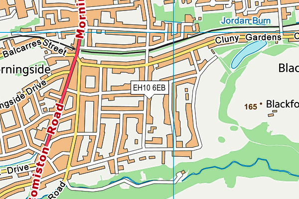 EH10 6EB map - OS VectorMap District (Ordnance Survey) EH10 6EB map - OS VectorMap District (Ordnance Survey)