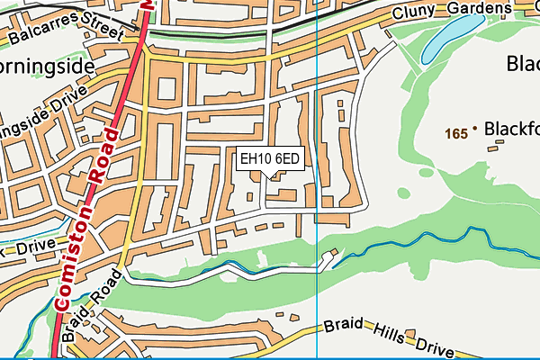 EH10 6ED map - OS VectorMap District (Ordnance Survey) EH10 6ED map - OS VectorMap District (Ordnance Survey)