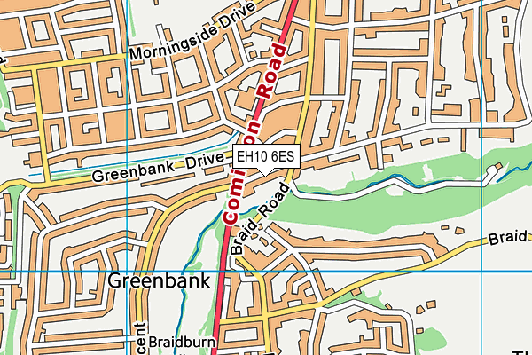 EH10 6ES map - OS VectorMap District (Ordnance Survey) EH10 6ES map - OS VectorMap District (Ordnance Survey)