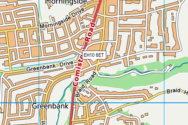 EH10 6ET map - OS VectorMap District (Ordnance Survey) EH10 6ET map - OS VectorMap District (Ordnance Survey)