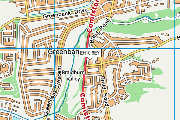 EH10 6EY map - OS VectorMap District (Ordnance Survey) EH10 6EY map - OS VectorMap District (Ordnance Survey)