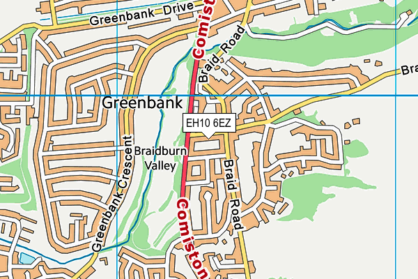 EH10 6EZ map - OS VectorMap District (Ordnance Survey) EH10 6EZ map - OS VectorMap District (Ordnance Survey)