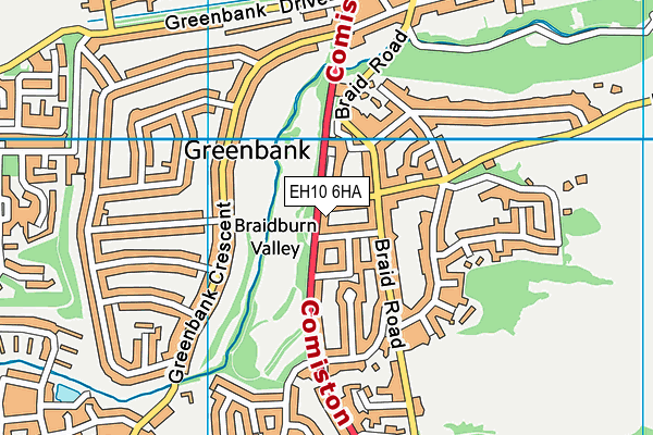 EH10 6HA map - OS VectorMap District (Ordnance Survey) EH10 6HA map - OS VectorMap District (Ordnance Survey)