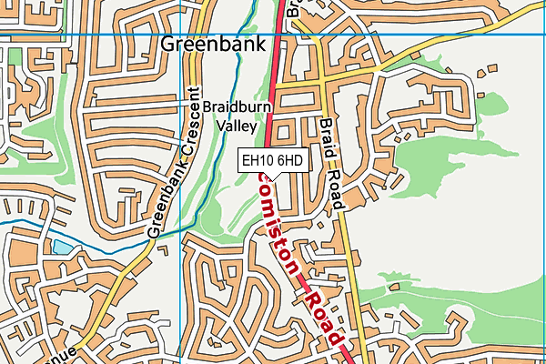 EH10 6HD map - OS VectorMap District (Ordnance Survey) EH10 6HD map - OS VectorMap District (Ordnance Survey)
