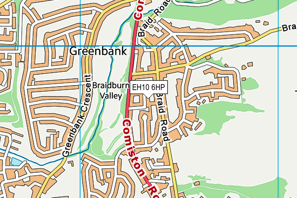 EH10 6HP map - OS VectorMap District (Ordnance Survey) EH10 6HP map - OS VectorMap District (Ordnance Survey)