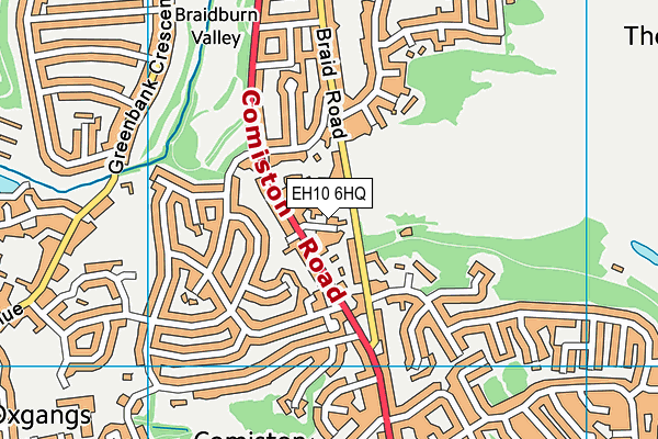 EH10 6HQ map - OS VectorMap District (Ordnance Survey) EH10 6HQ map - OS VectorMap District (Ordnance Survey)