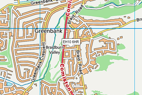 EH10 6HR map - OS VectorMap District (Ordnance Survey) EH10 6HR map - OS VectorMap District (Ordnance Survey)