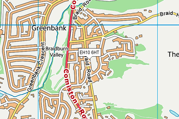 EH10 6HT map - OS VectorMap District (Ordnance Survey) EH10 6HT map - OS VectorMap District (Ordnance Survey)
