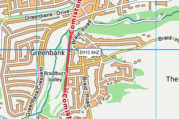 EH10 6HZ map - OS VectorMap District (Ordnance Survey) EH10 6HZ map - OS VectorMap District (Ordnance Survey)