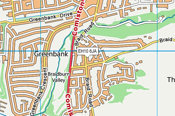 EH10 6JA map - OS VectorMap District (Ordnance Survey) EH10 6JA map - OS VectorMap District (Ordnance Survey)