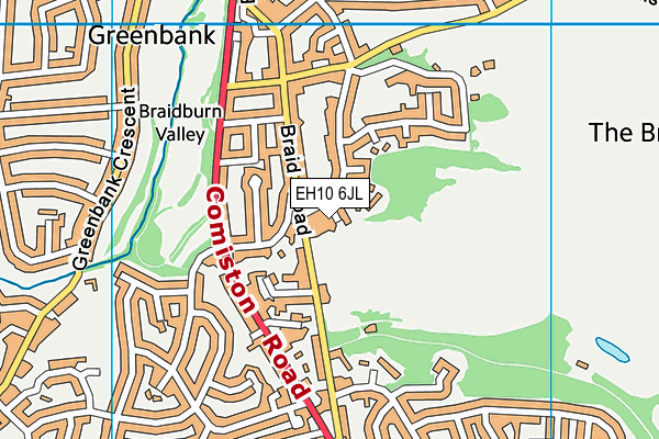EH10 6JL map - OS VectorMap District (Ordnance Survey) EH10 6JL map - OS VectorMap District (Ordnance Survey)