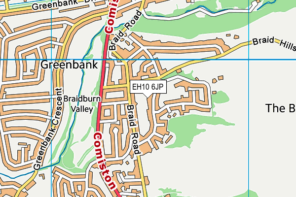 EH10 6JP map - OS VectorMap District (Ordnance Survey) EH10 6JP map - OS VectorMap District (Ordnance Survey)