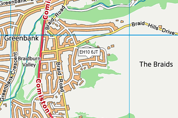 EH10 6JT map - OS VectorMap District (Ordnance Survey) EH10 6JT map - OS VectorMap District (Ordnance Survey)