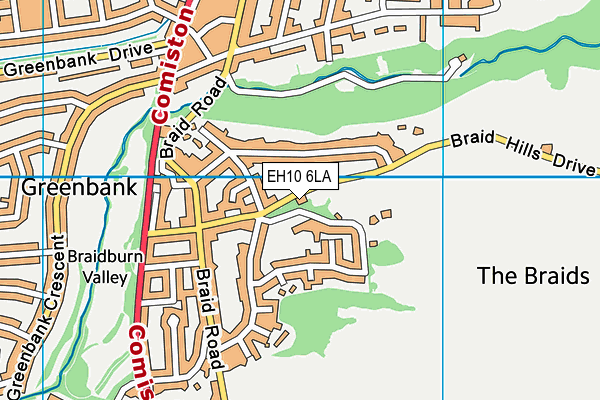 EH10 6LA map - OS VectorMap District (Ordnance Survey) EH10 6LA map - OS VectorMap District (Ordnance Survey)