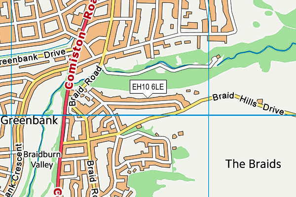 EH10 6LE map - OS VectorMap District (Ordnance Survey) EH10 6LE map - OS VectorMap District (Ordnance Survey)