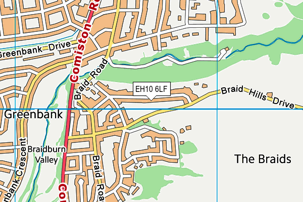 EH10 6LF map - OS VectorMap District (Ordnance Survey) EH10 6LF map - OS VectorMap District (Ordnance Survey)