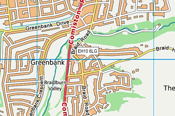 EH10 6LG map - OS VectorMap District (Ordnance Survey) EH10 6LG map - OS VectorMap District (Ordnance Survey)