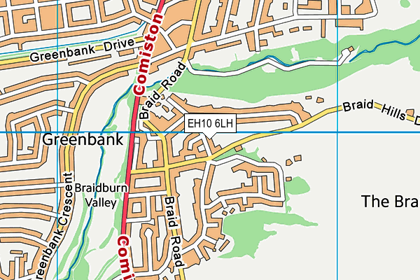 EH10 6LH map - OS VectorMap District (Ordnance Survey) EH10 6LH map - OS VectorMap District (Ordnance Survey)