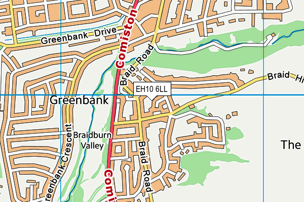 EH10 6LL map - OS VectorMap District (Ordnance Survey) EH10 6LL map - OS VectorMap District (Ordnance Survey)