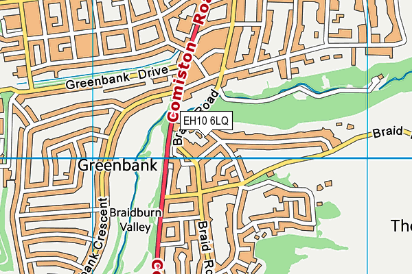 EH10 6LQ map - OS VectorMap District (Ordnance Survey) EH10 6LQ map - OS VectorMap District (Ordnance Survey)