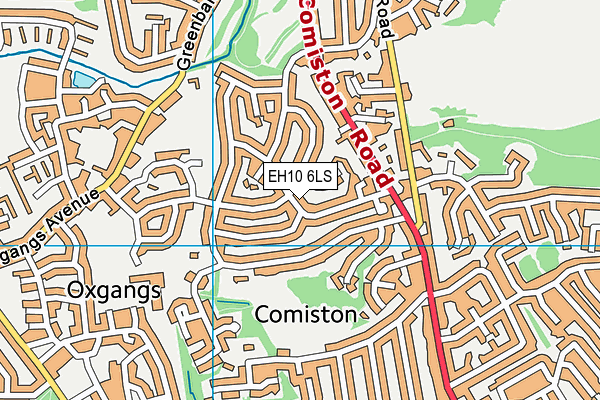 EH10 6LS map - OS VectorMap District (Ordnance Survey) EH10 6LS map - OS VectorMap District (Ordnance Survey)