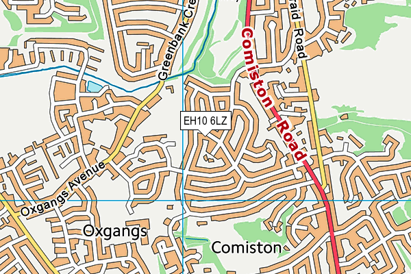 EH10 6LZ map - OS VectorMap District (Ordnance Survey) EH10 6LZ map - OS VectorMap District (Ordnance Survey)