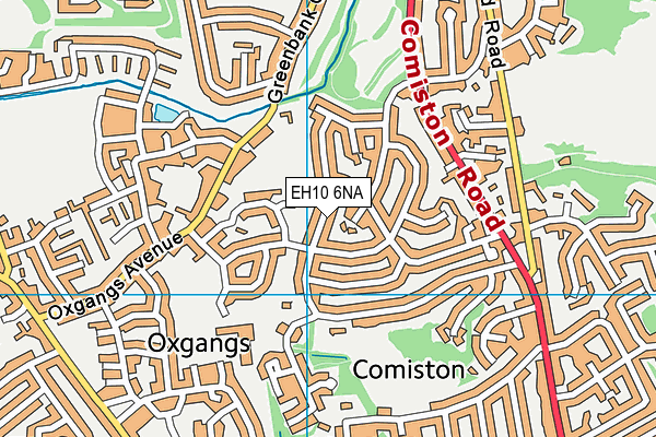 EH10 6NA map - OS VectorMap District (Ordnance Survey) EH10 6NA map - OS VectorMap District (Ordnance Survey)