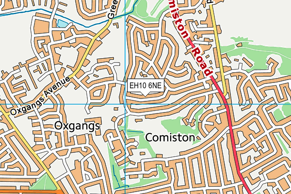EH10 6NE map - OS VectorMap District (Ordnance Survey) EH10 6NE map - OS VectorMap District (Ordnance Survey)