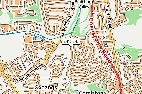 EH10 6NJ map - OS VectorMap District (Ordnance Survey) EH10 6NJ map - OS VectorMap District (Ordnance Survey)