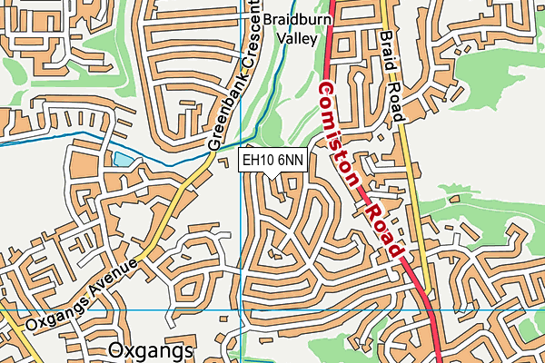EH10 6NN map - OS VectorMap District (Ordnance Survey)