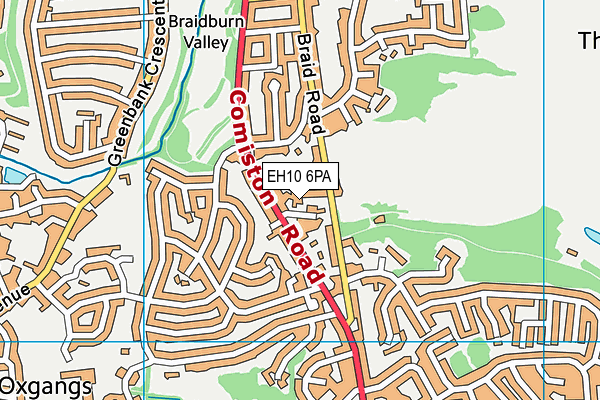 EH10 6PA map - OS VectorMap District (Ordnance Survey) EH10 6PA map - OS VectorMap District (Ordnance Survey)