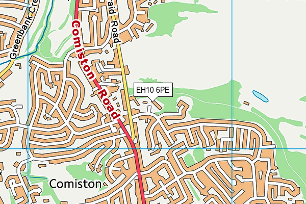 EH10 6PE map - OS VectorMap District (Ordnance Survey) EH10 6PE map - OS VectorMap District (Ordnance Survey)