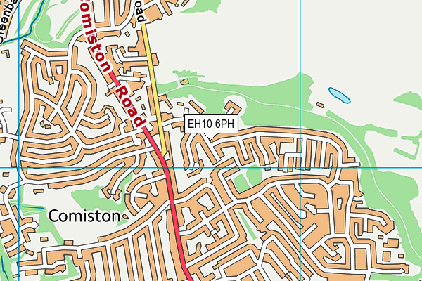 EH10 6PH map - OS VectorMap District (Ordnance Survey)