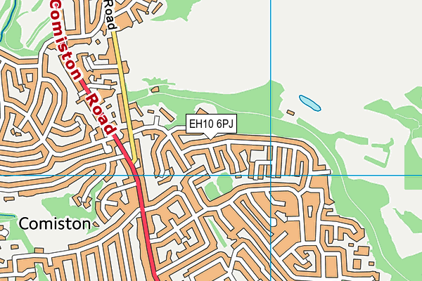 EH10 6PJ map - OS VectorMap District (Ordnance Survey) EH10 6PJ map - OS VectorMap District (Ordnance Survey)