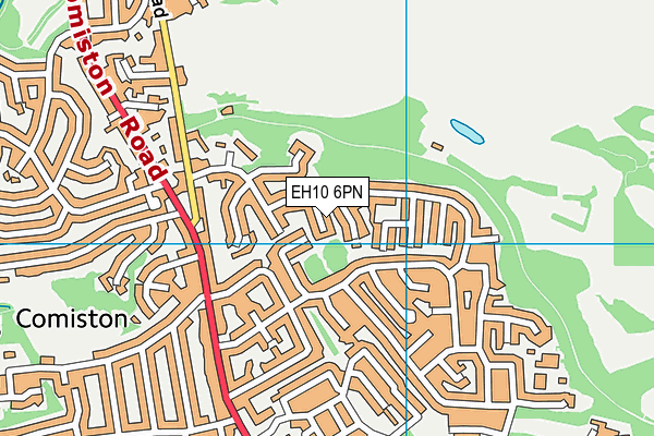 EH10 6PN map - OS VectorMap District (Ordnance Survey) EH10 6PN map - OS VectorMap District (Ordnance Survey)