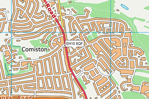 EH10 6QF map - OS VectorMap District (Ordnance Survey)