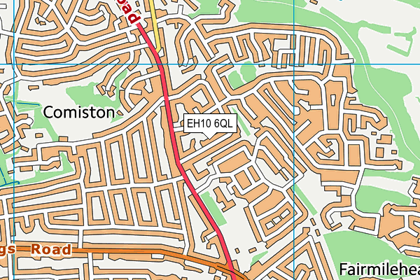 EH10 6QL map - OS VectorMap District (Ordnance Survey) EH10 6QL map - OS VectorMap District (Ordnance Survey)